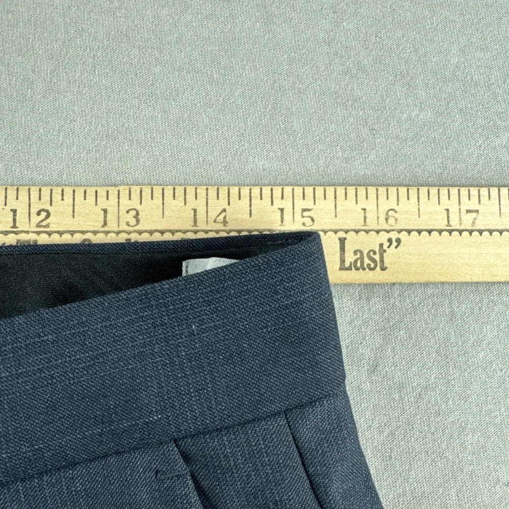 Kenneth Cole Reaction Dress Pants Mens 30x30 Blue Check Chinos Slacks Preppy